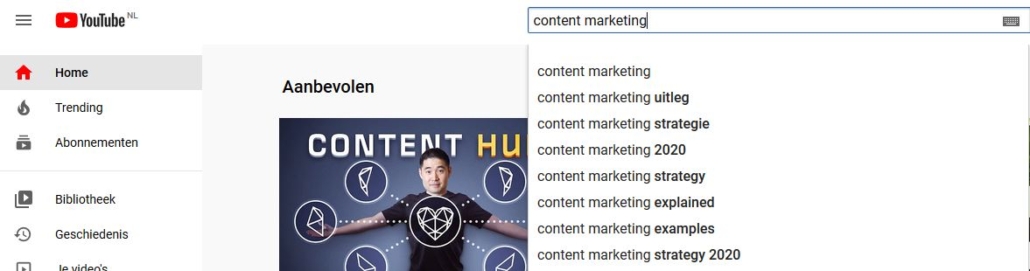 content marketing suggesties Youtube Wat is Content Marketing & Beste strategie in 8 stappen