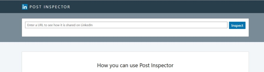 linkedin post inspector debugger Titel en afbeelding onjuist bij delen op social media, hoe los je dat op?